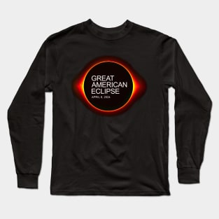 Great American Eclipse 2024 Long Sleeve T-Shirt